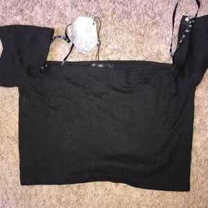 Missguided Black Crop Top.